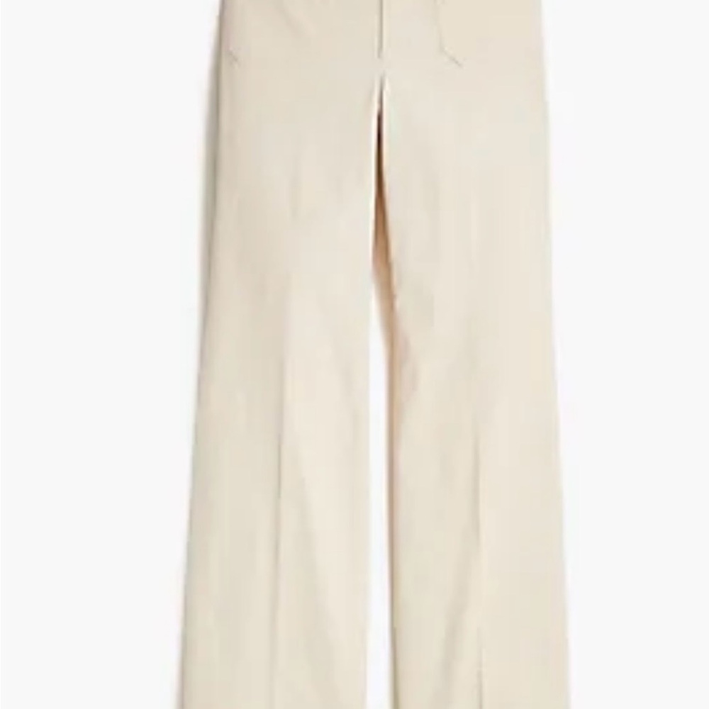 Worn Once! J Crew Cream Wide-Leg Trousers